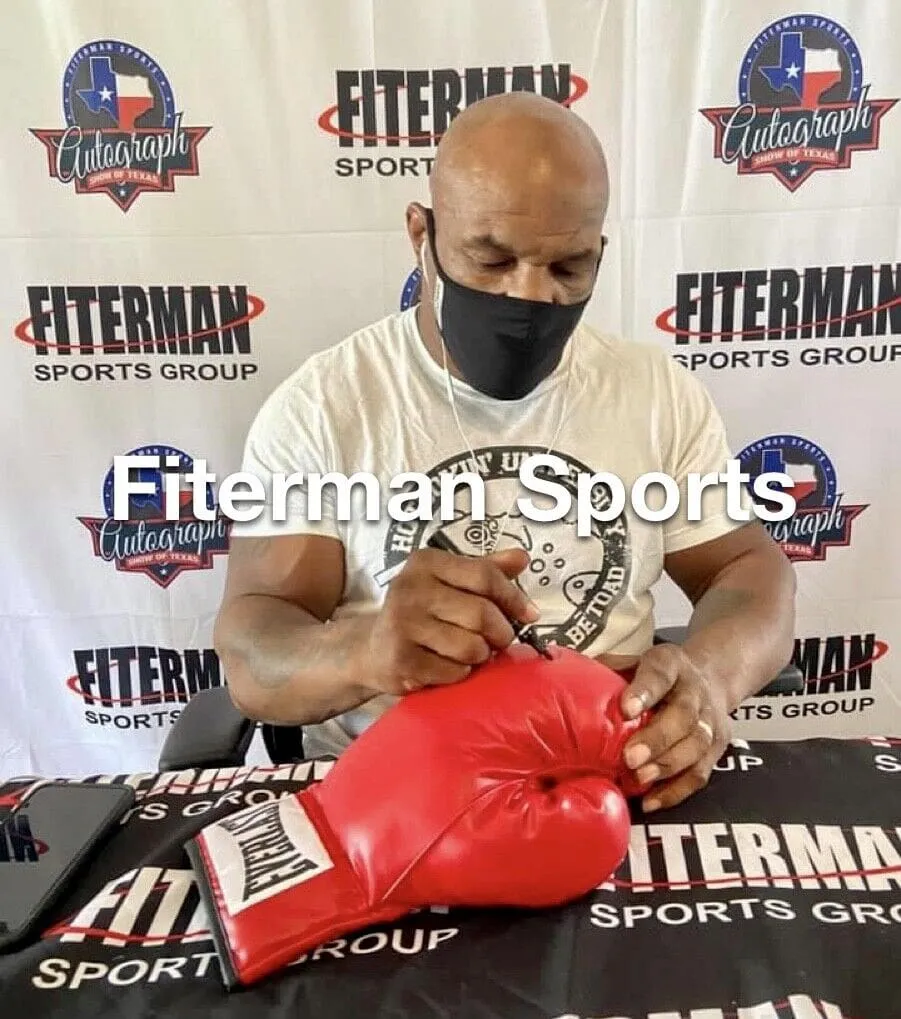Mike Tyson Signed Left Red Leather Boxing Glove JSA and Mike Tyson Hologram - Image 3