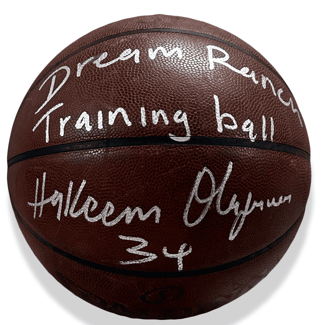 Hakeem Olajuwon Signed Dream Ranch Training Used Official