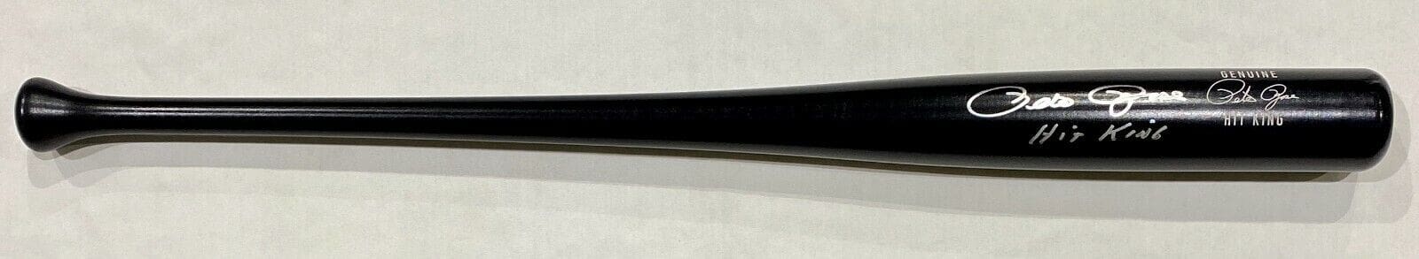 Pete Rose Signed Black Pete Rose Model Bat Pete Rose Exclusive Hologram Hit King