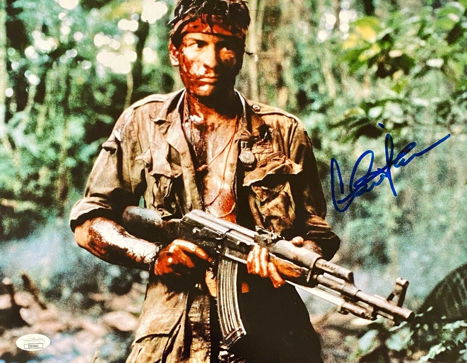Charlie Sheen Signed Autographed Photo 11x14 JSA Platoon Chris Taylor 9