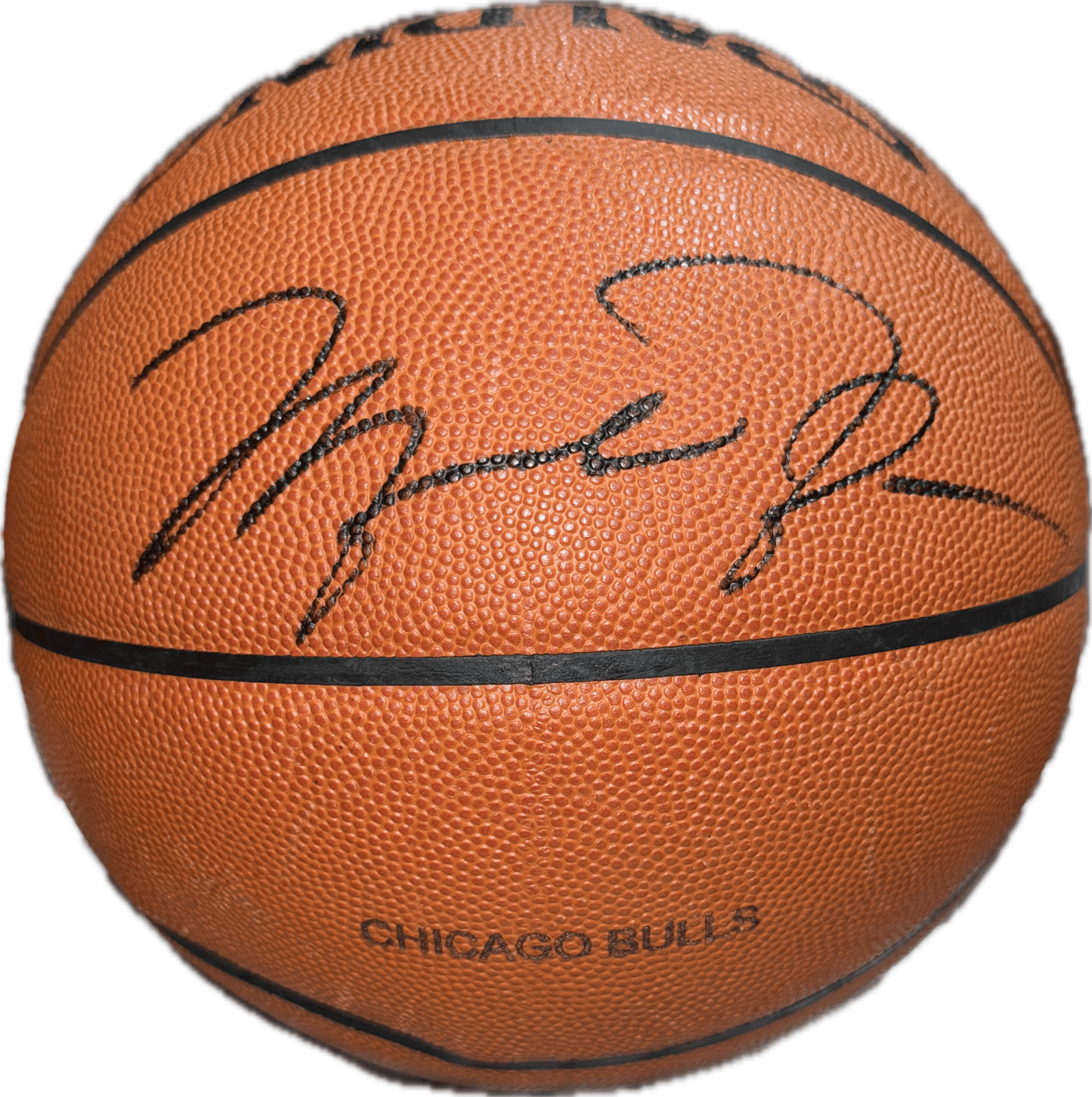Michael Jordan Signed Spalding Bulls Official NBA Game Basketball