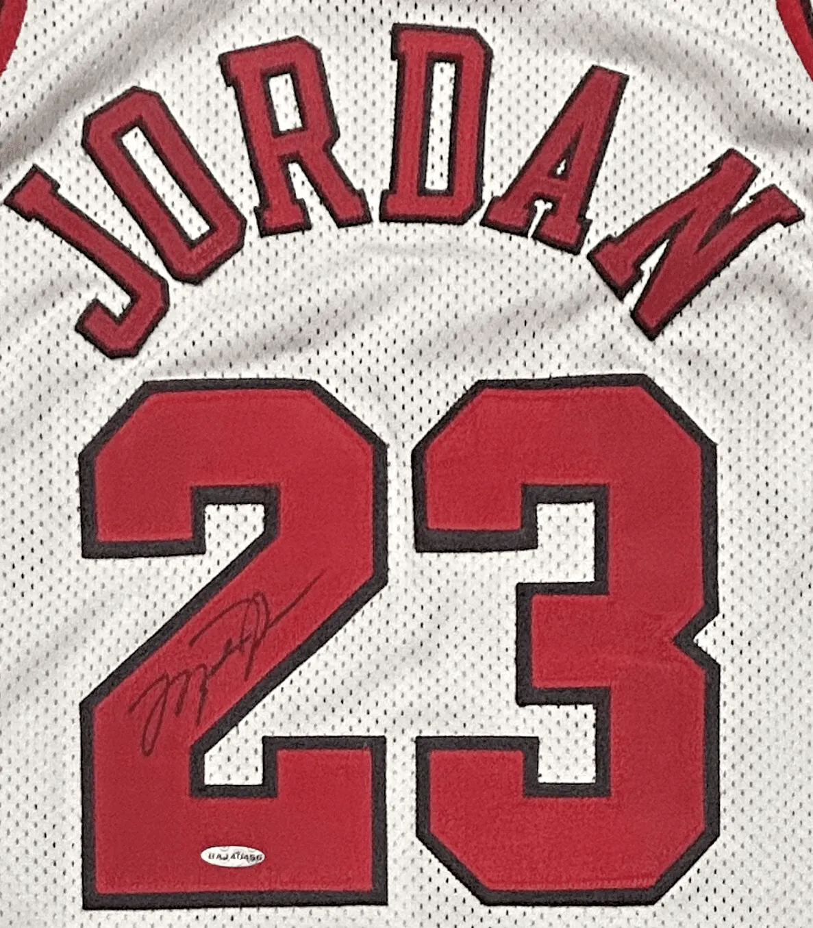 Michael Jordan Signed 97-98 Chicago Bulls White Jersey Upper Deck & GOAT - Image 2
