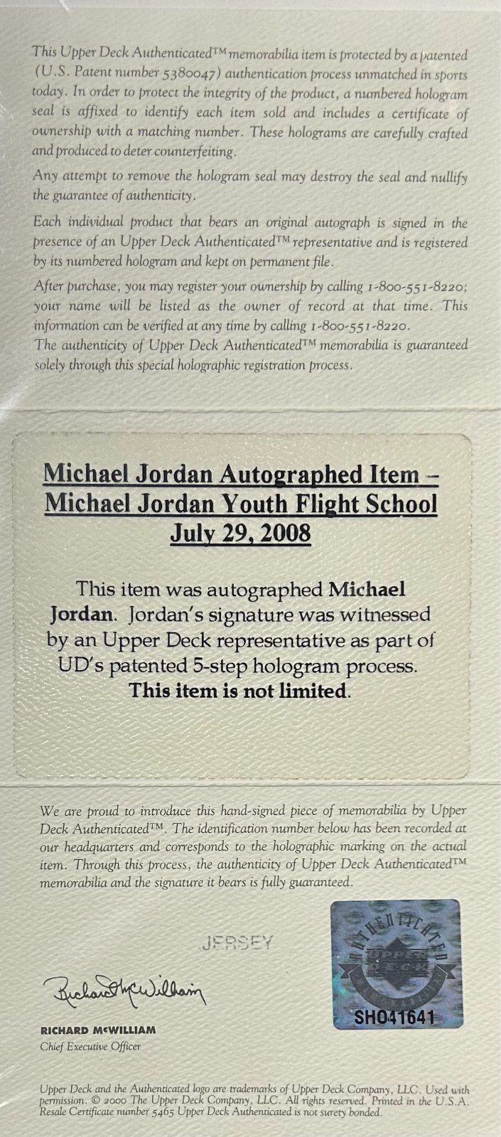 Michael Jordan Signed Hardwood Classics Chi. Bulls #45 Jersey Upper Deck & GOAT - Image 7