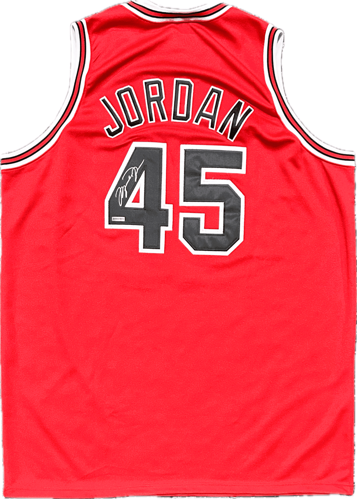 Michael Jordan Signed Hardwood Classics Chi. Bulls #45 Jersey Upper Deck & GOAT