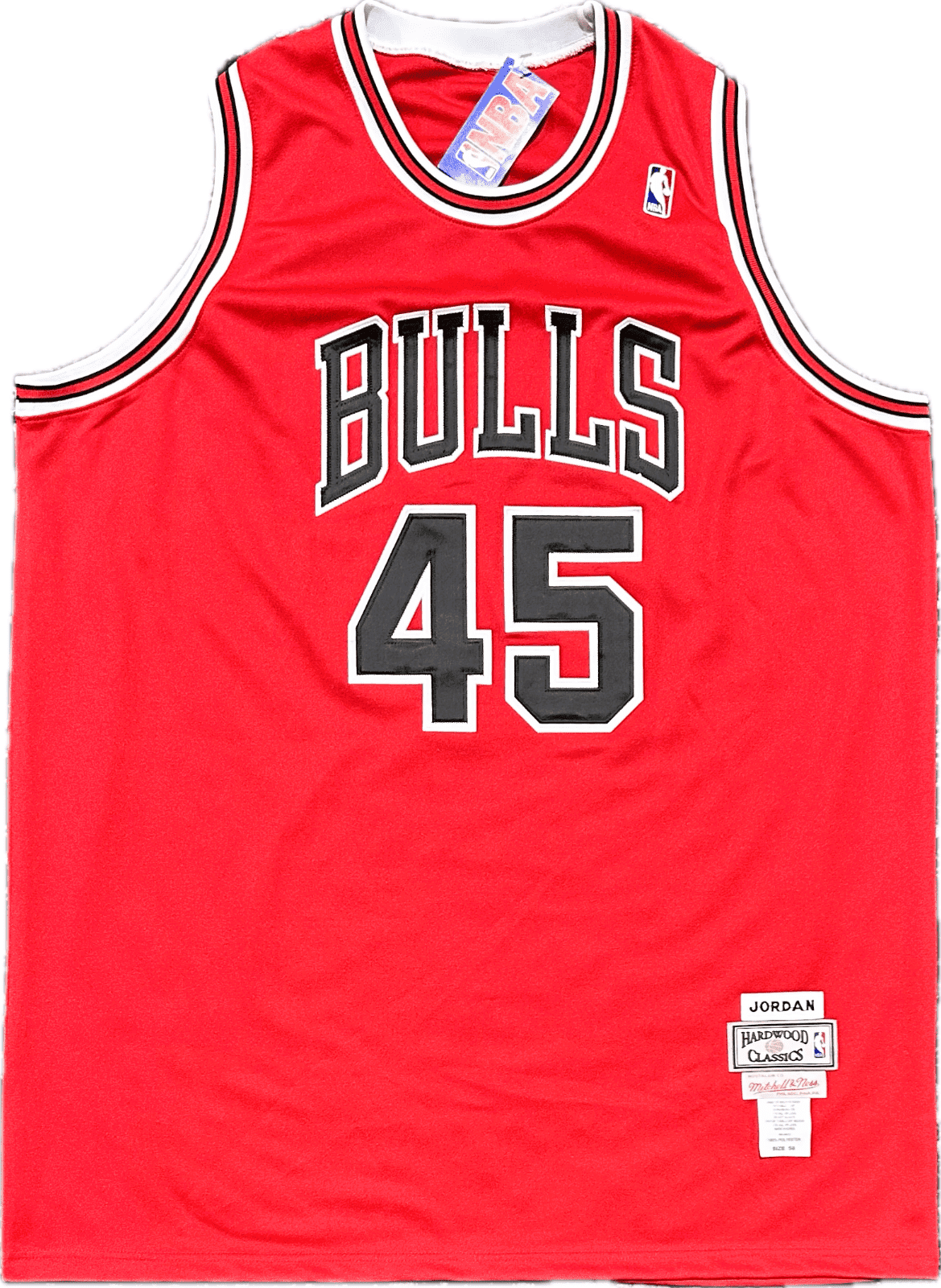 Michael Jordan Signed Hardwood Classics Chi. Bulls #45 Jersey Upper Deck & GOAT - Image 4