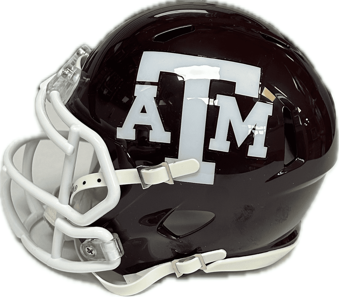 JOHNNY MANZIEL AUTOGRAPHED MAROON TEXAS A&M SPEED MINI HELMET JSA