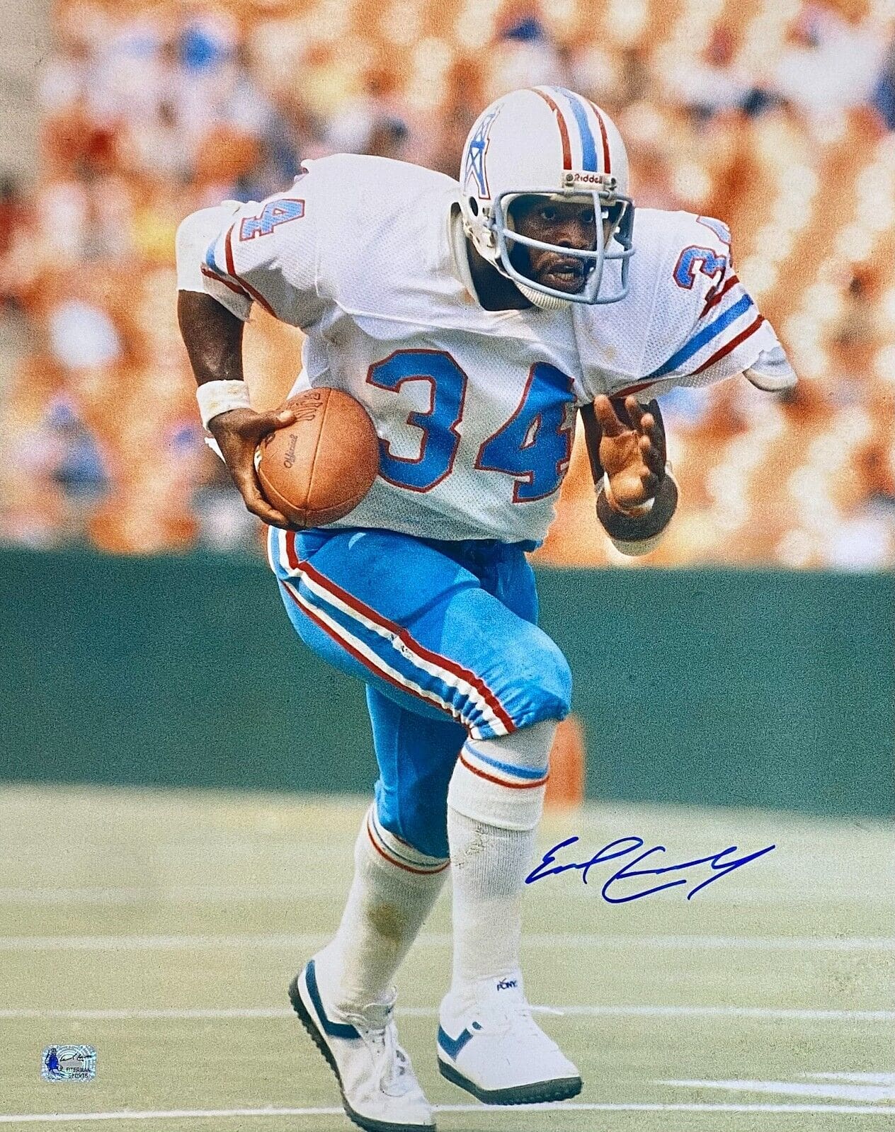 Earl Campbell Signed Autographed 16x20 Photo EC Exclusive Hologram 18 Oilers