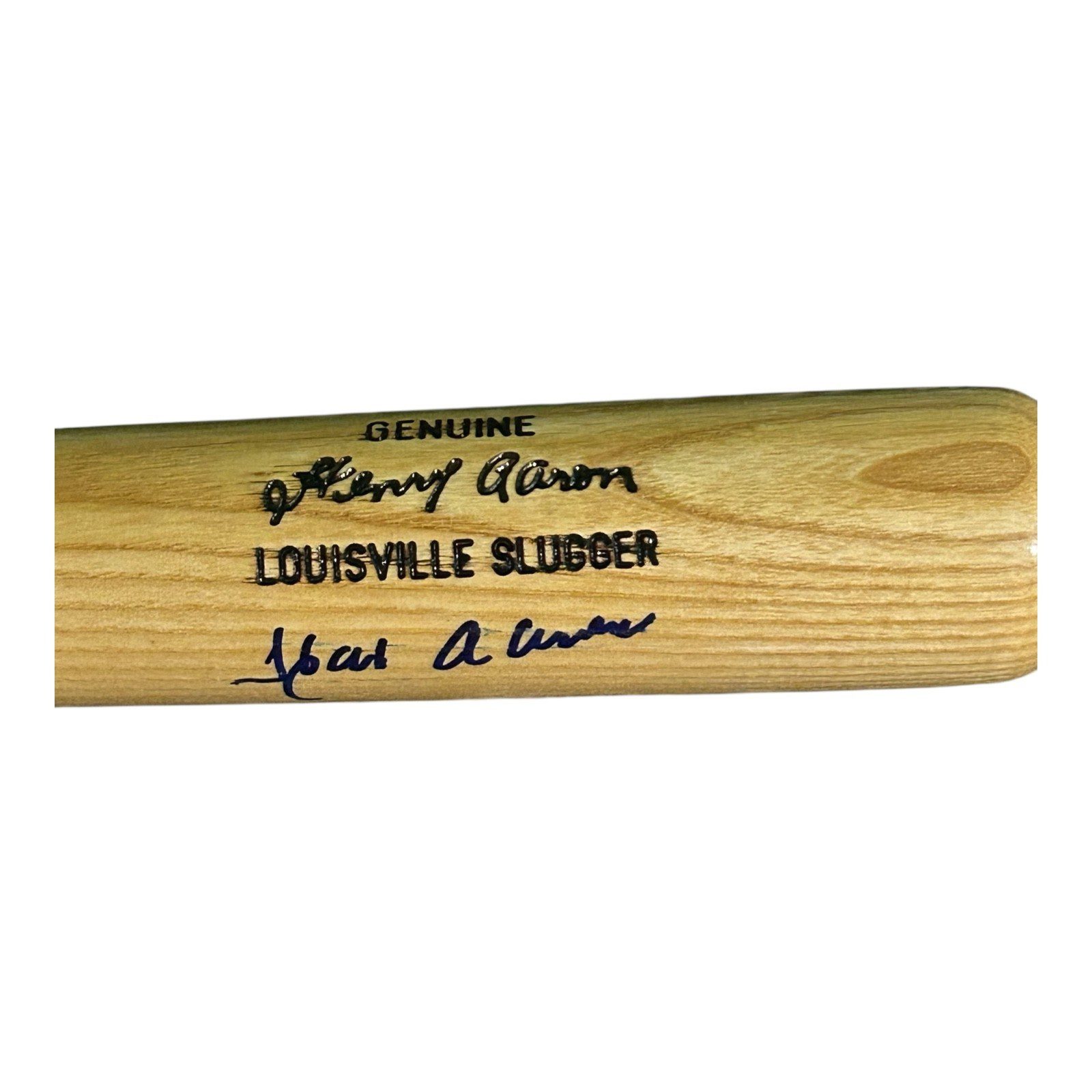 HANK AARON AUTOGRAPHED LOUISVILLE SLUGGER GAME MODEL BAT BECKETT BRAVES - Image 3