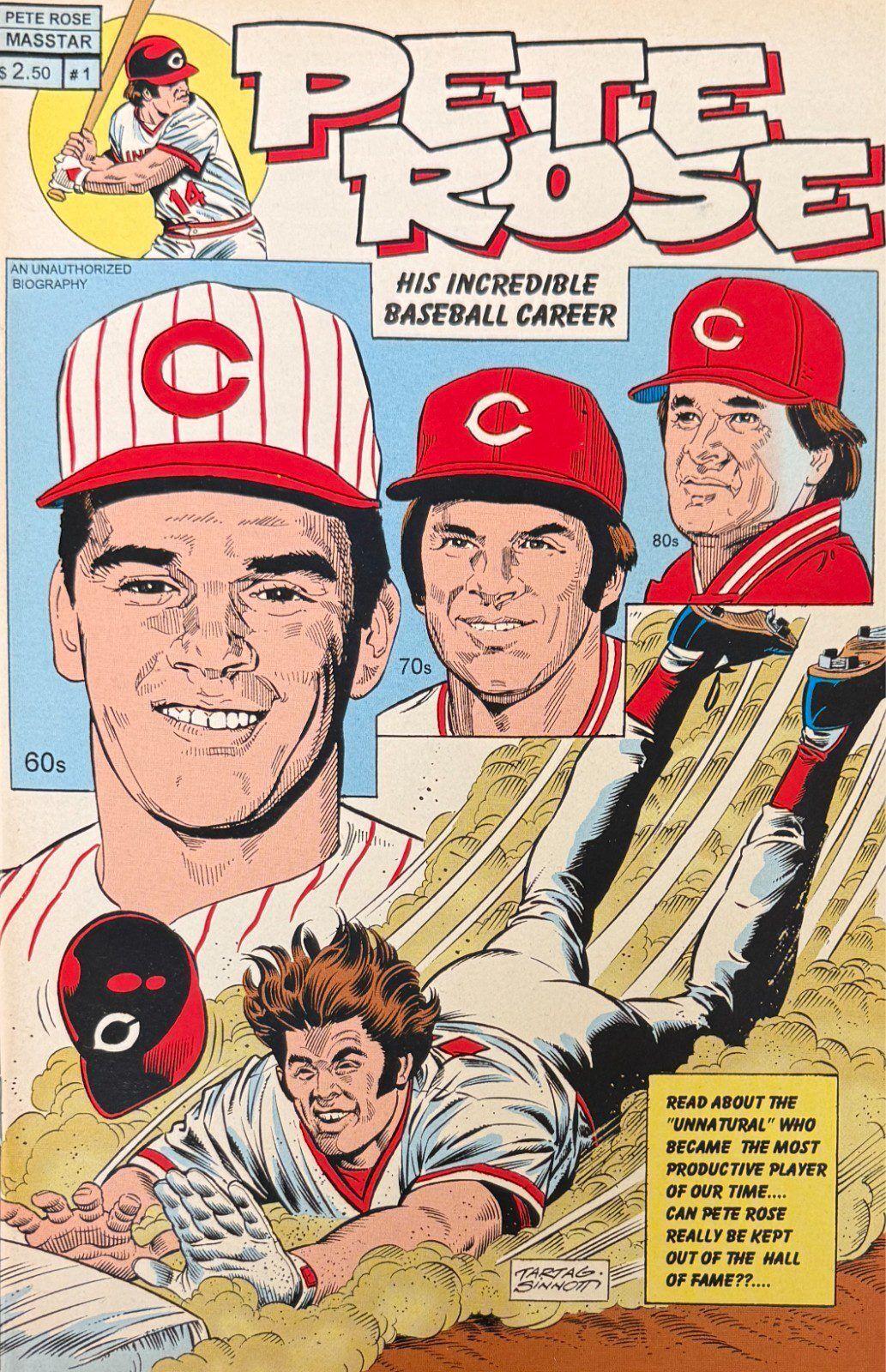 PETE ROSE COMIC BOOK AND PHOTO CAREER STATS BASEBALL - Image 2