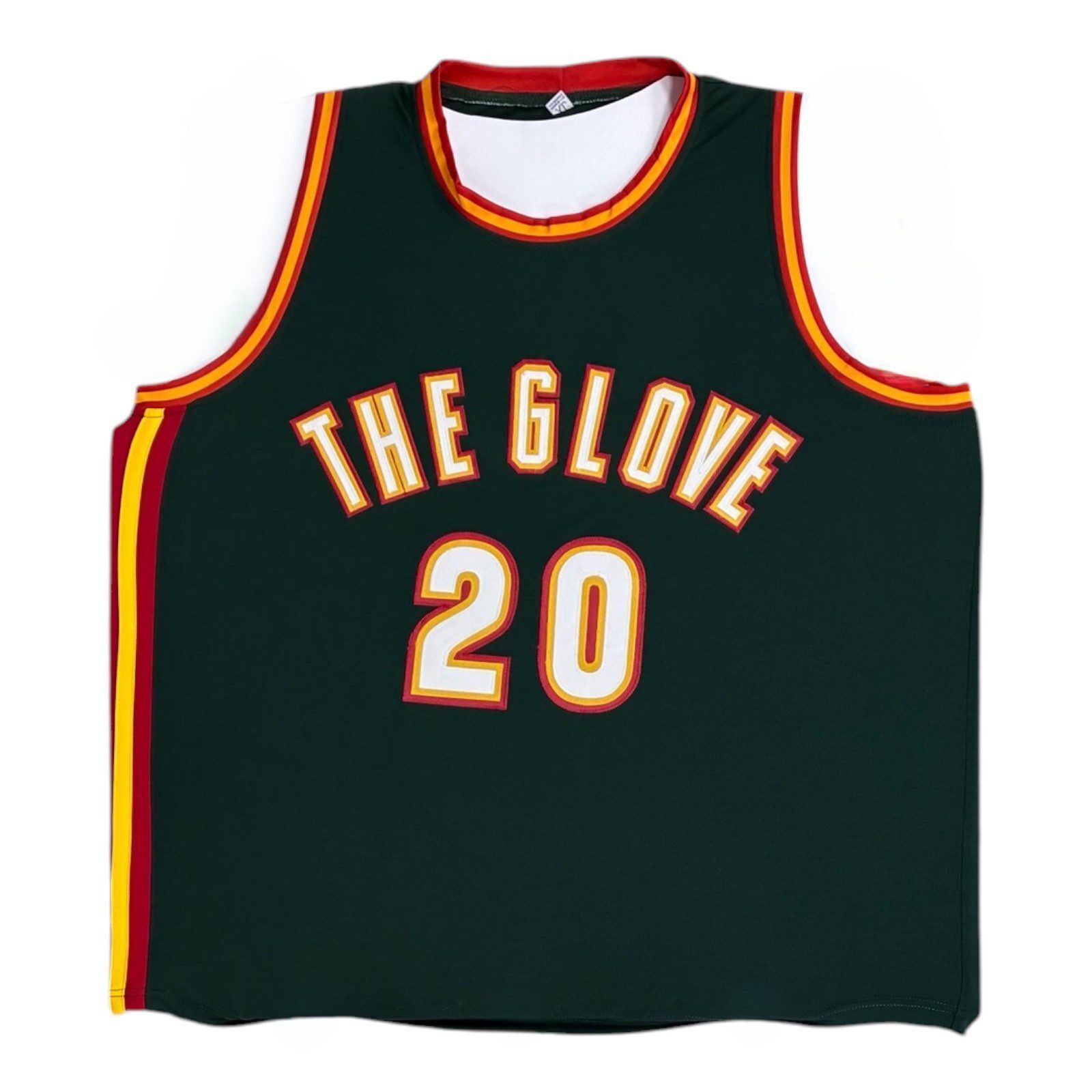 GARY PAYTON AUTOGRAPHED GREEN/RED/YELLOW JERSEY JSA AUTHENTICATED HOF 2013 - Image 3