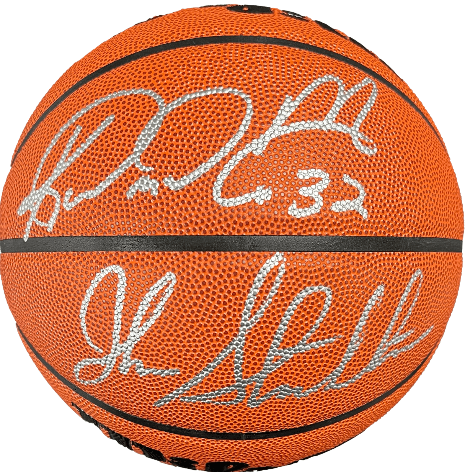 Karl Malone & John Stockton Signed Autographed Wilson Basketball JSA & Beckett.