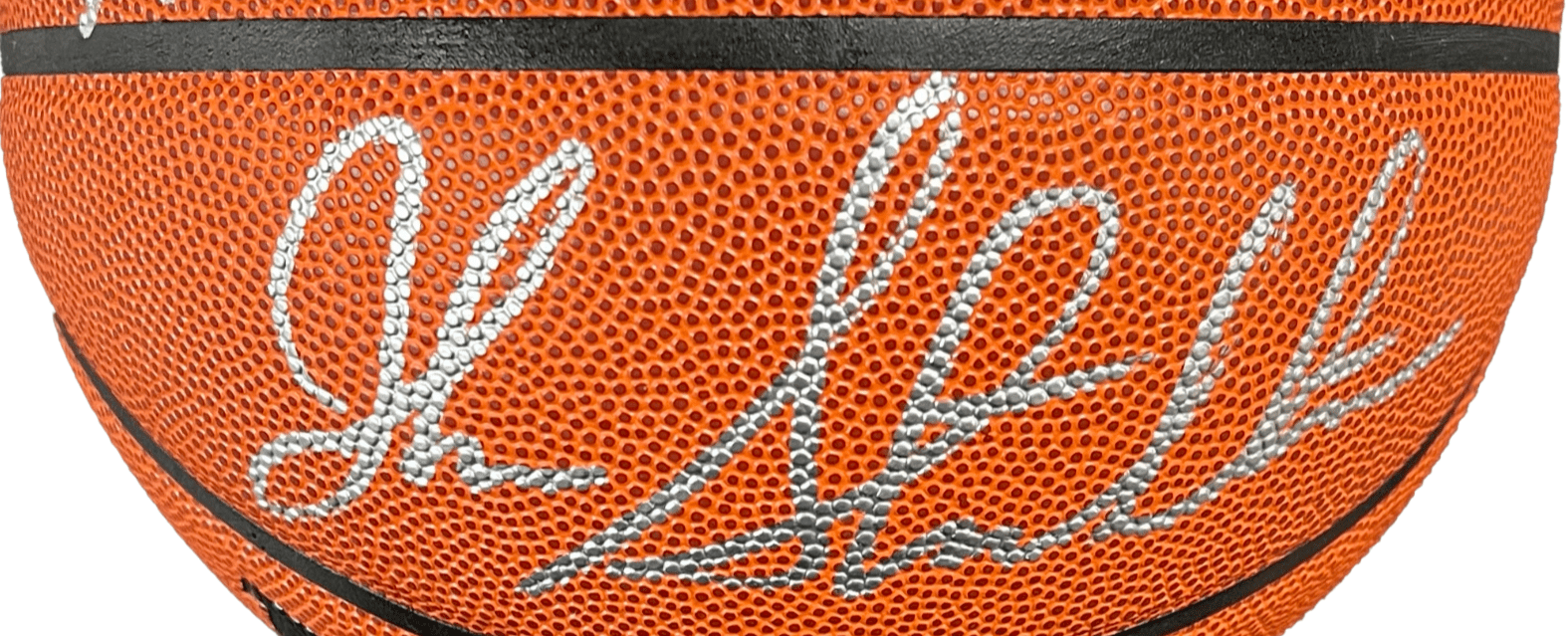 Karl Malone & John Stockton Signed Autographed Wilson Basketball JSA & Beckett. - Image 3