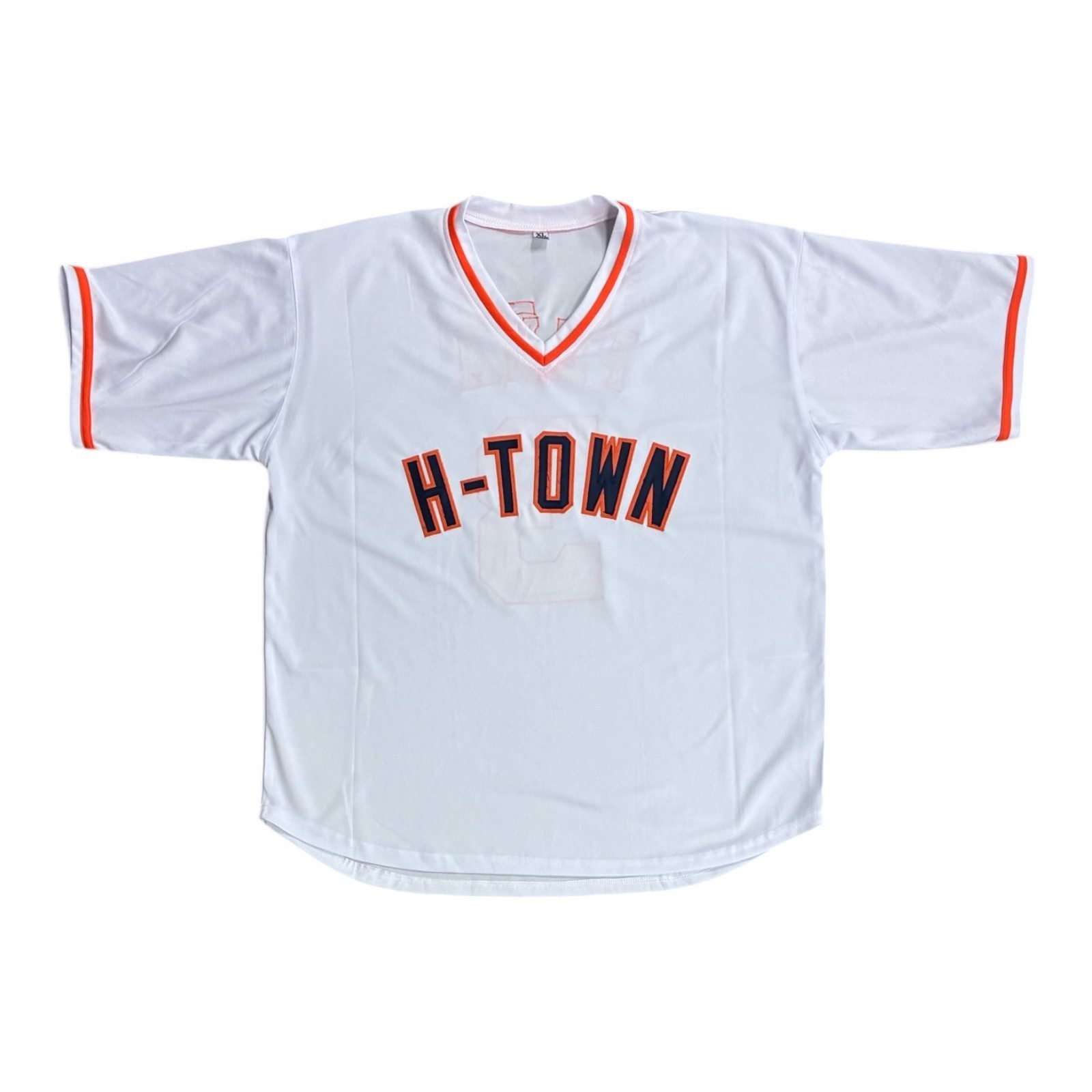 JEREMY PENA AUTOGRAPHED CUSTOM WHITE/BLUE/ORANGE JERSEY JSA AUTHENTICATION - Image 3