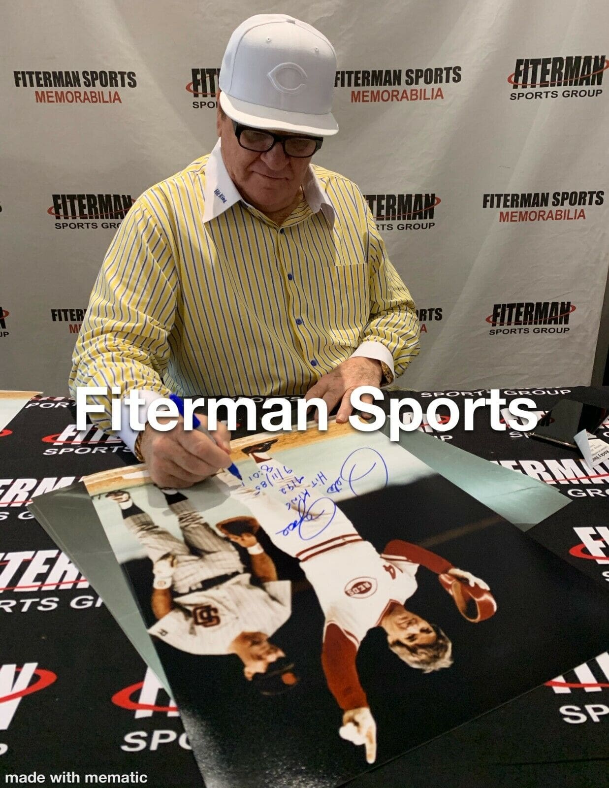 Pete Rose Signed 16x20 Photo Pete Rose Exclusive Hologram Charlie Hustle - Image 2