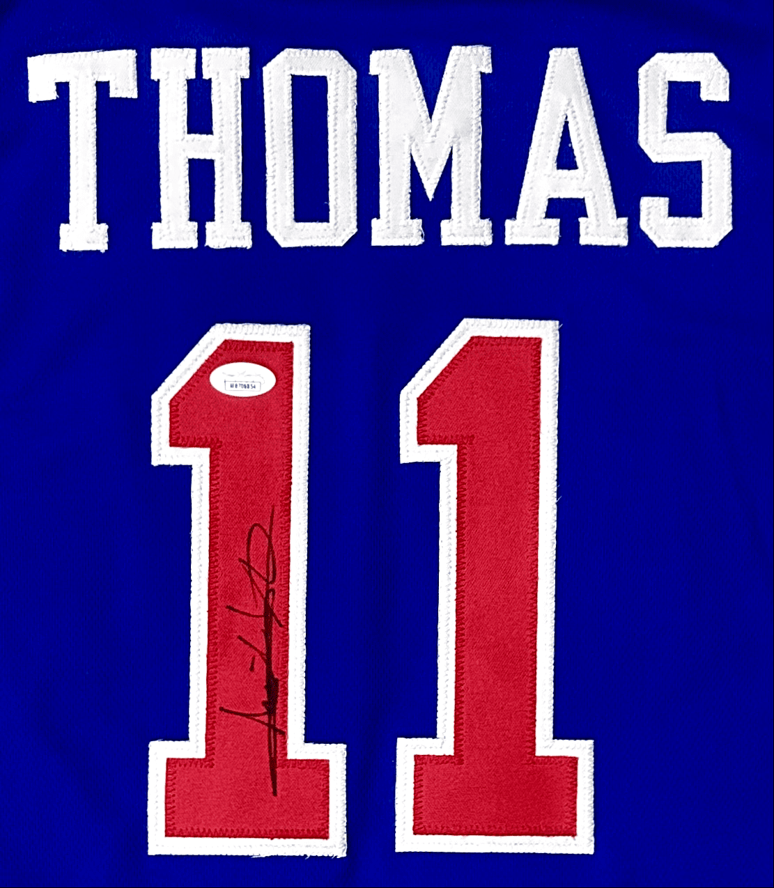 Isiah Thomas Signed Autographed Custom Blue/Red Jersey JSA Authentic - Image 2