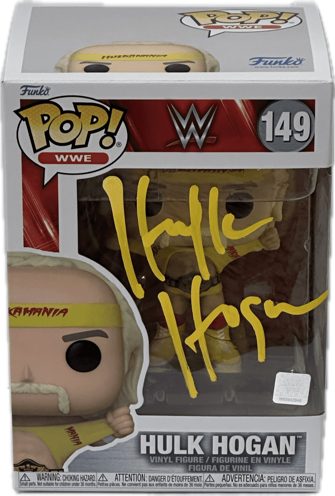 Hulk Hogan Signed Autographed Funko POP 149 JSA Authenticated