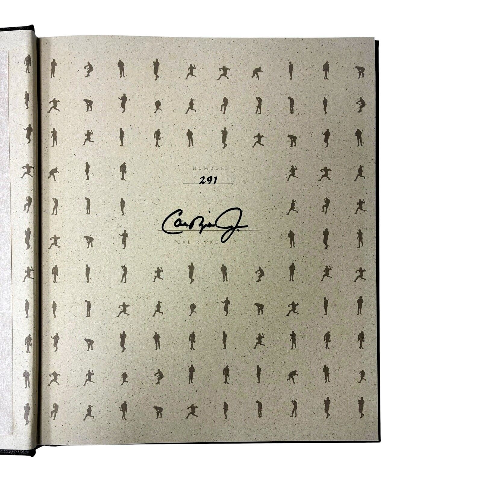 CAL RIPKEN JR SIGNED 2131 LEATHER BOUND BOOK "RIPKEN CAL ON CAL" WITH COA #291 - Image 3