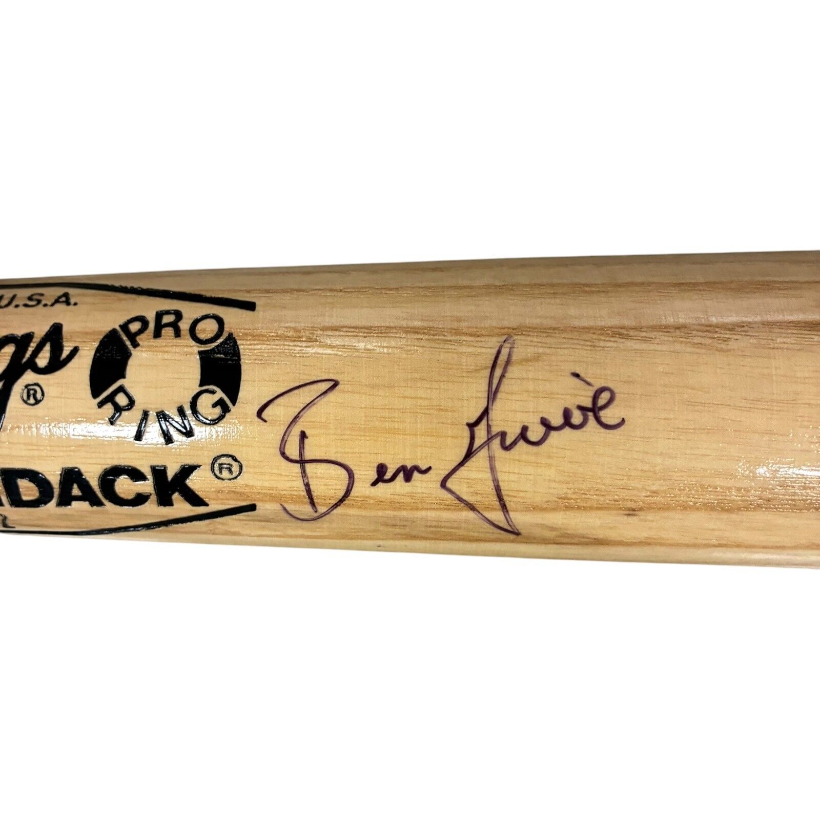 BEN GRIEVE AUTOGRAPHED RAWLINGS BASEBALL BIG STICK BAT BECKETT BT20813 Athletics - Image 3