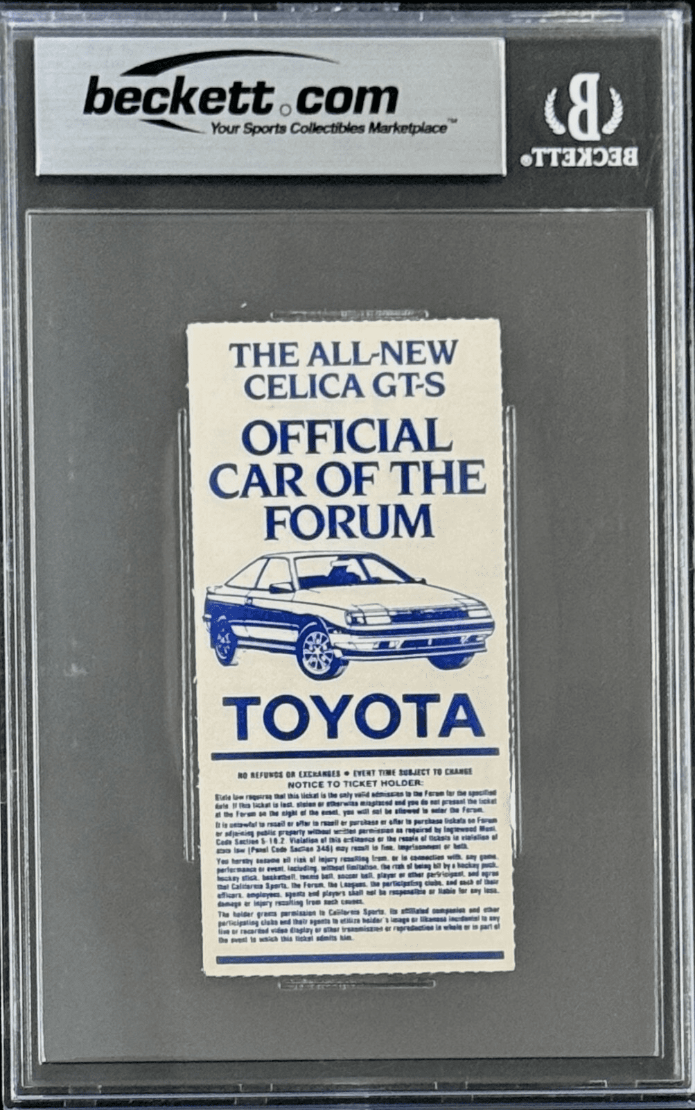 JERRY WEST SIGNED APR. 19, 1986 NBA WESTERN 1st ROUND GAME 2 SPURS & LAKERS BAS - Image 3