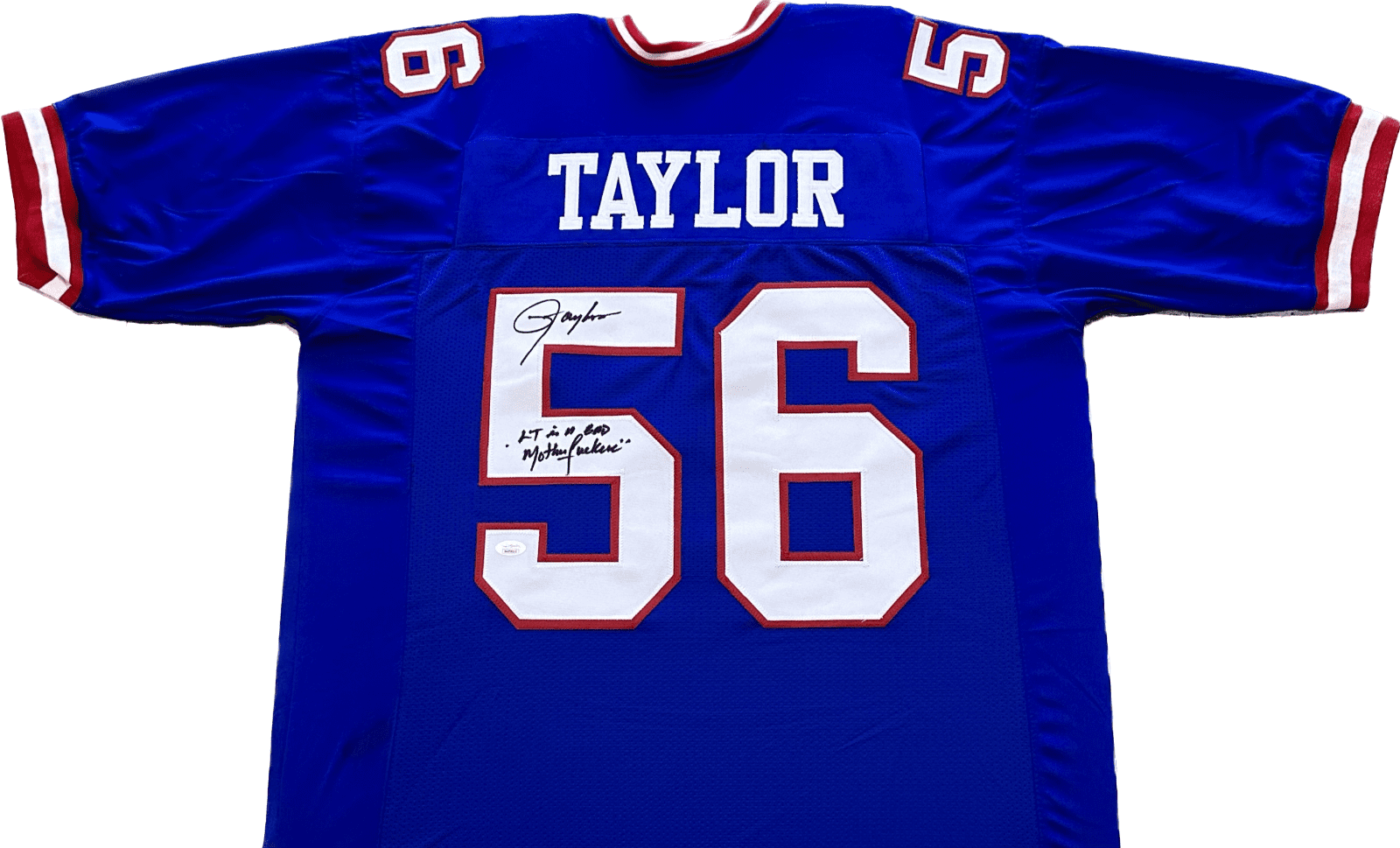 Lawrence Taylor Signed Autographed Jersey JSA LT Was a Bad Mo'FO 2