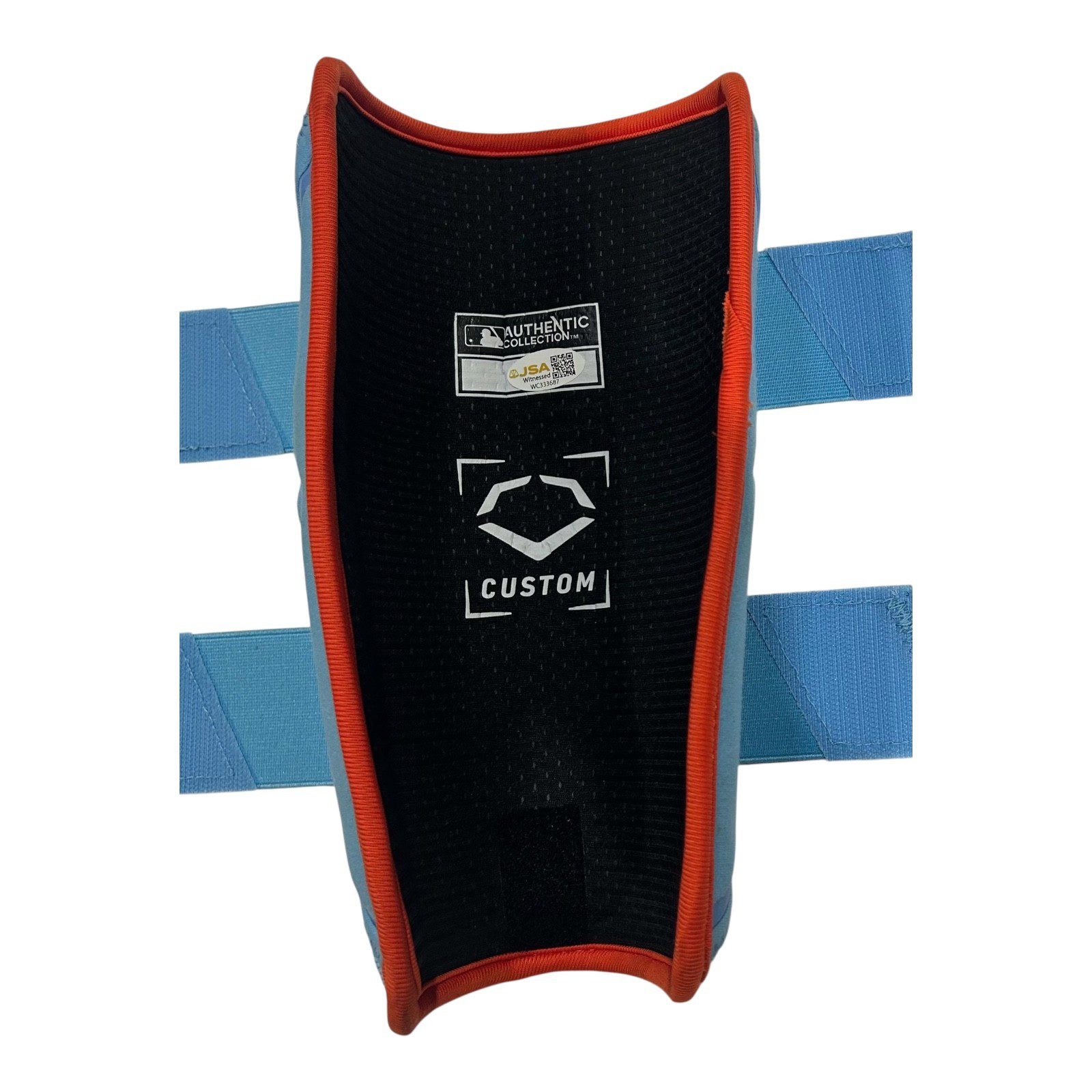 JEREMY PENA SIGNED 2025 SEASON GAME USED EvoSHIELD PROTECTIVE GEAR SET Baby Blue - Image 5