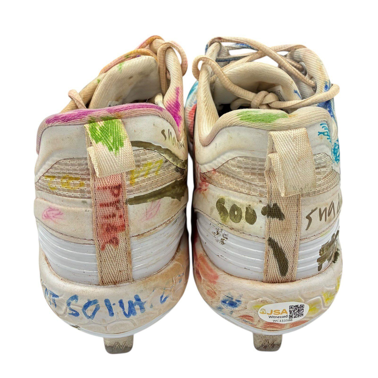 JEREMY PENA SIGNED HOUSTON ASTROS WORN GAME USED PENA PALS 1of 1 CLEATS - Image 5