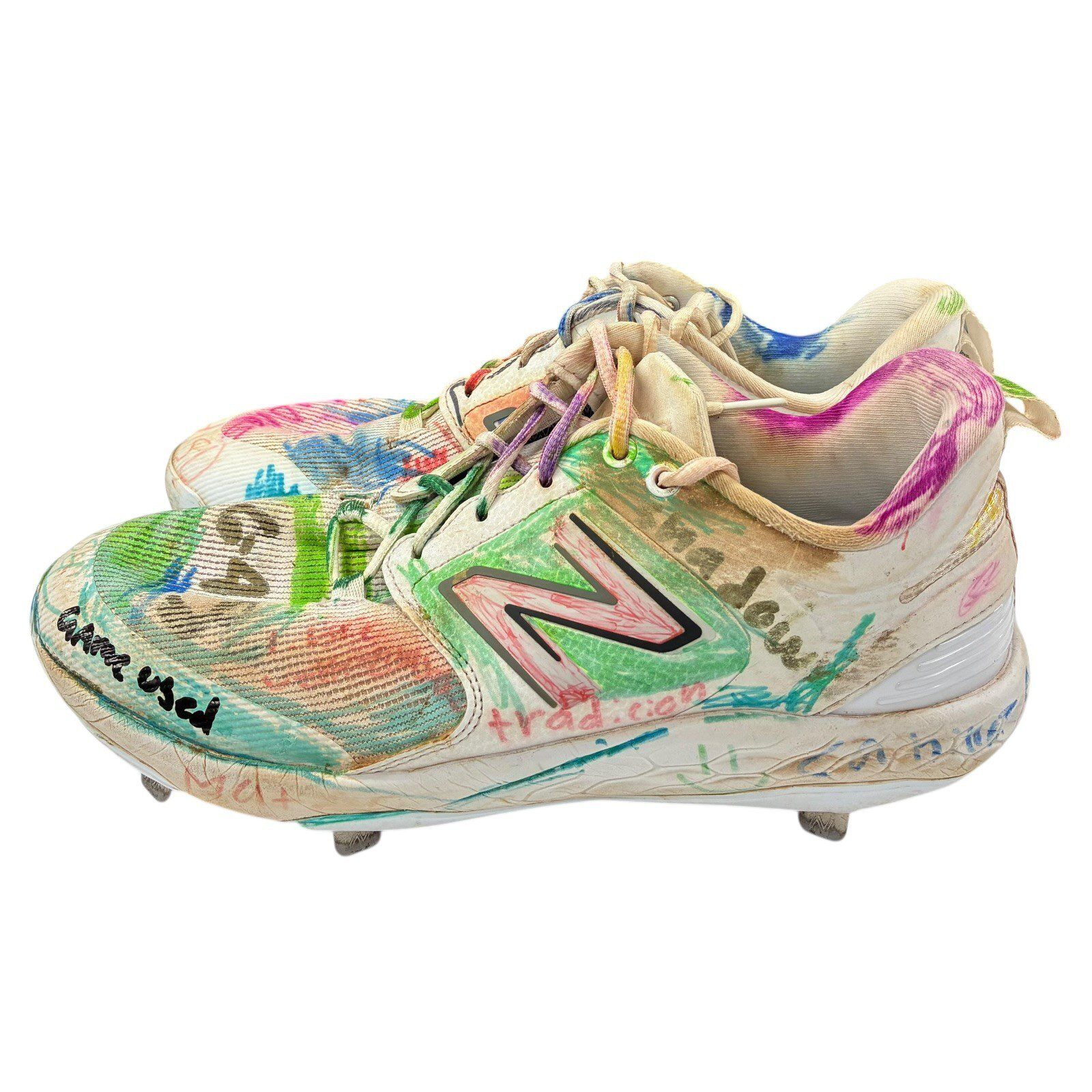 JEREMY PENA SIGNED HOUSTON ASTROS WORN GAME USED PENA PALS 1of 1 CLEATS - Image 6