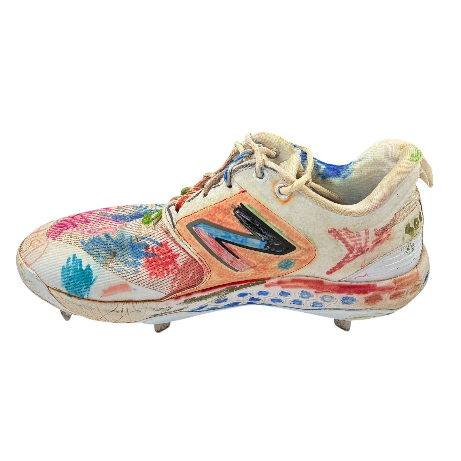 JEREMY PENA SIGNED HOUSTON ASTROS WORN GAME USED PENA PALS 1of 1 CLEATS - Image 12