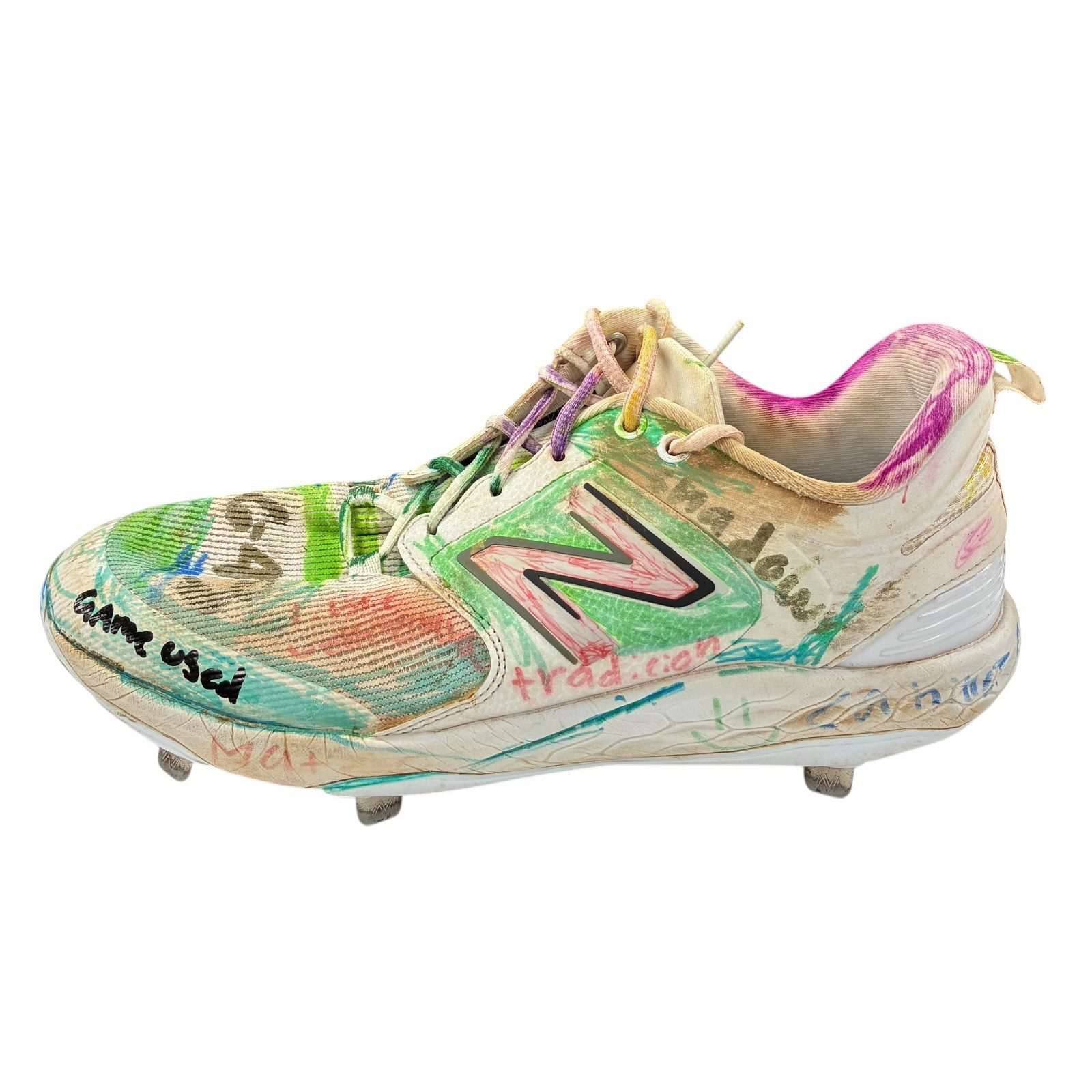 JEREMY PENA SIGNED HOUSTON ASTROS WORN GAME USED PENA PALS 1of 1 CLEATS - Image 14