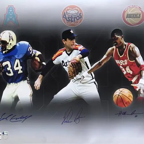 Hakeem Olajuwon Clyde Drexler Original Court Piece The Hakeem Olajuwon Clyde Drexler Original Court Piece The
