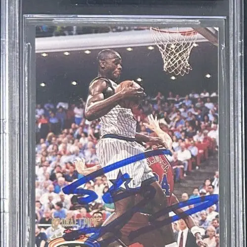 Hakeem Olajuwon Signed Autographed Rockets Starting Lineup