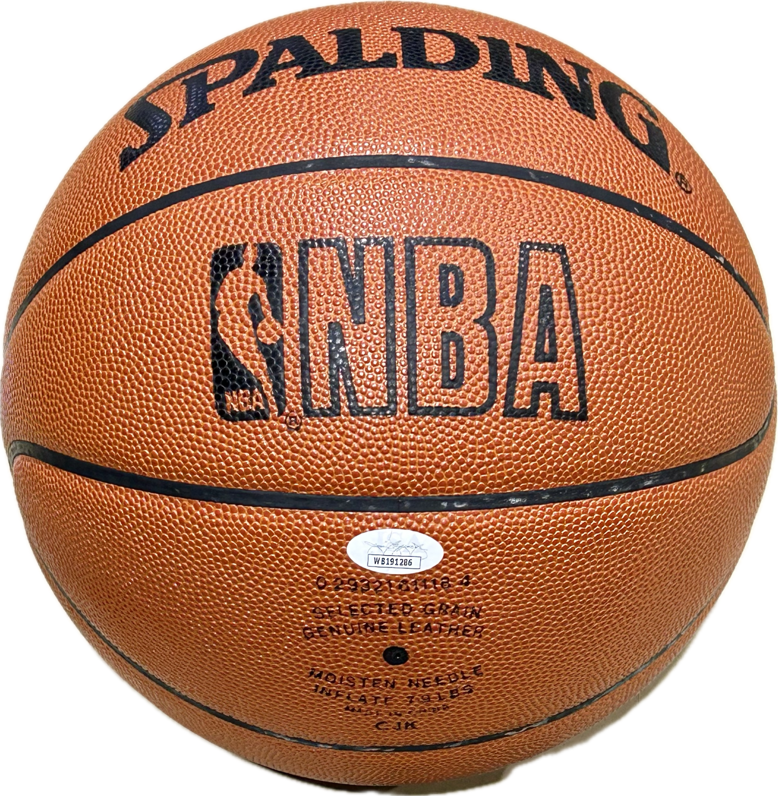 Hakeem Olajuwon & Clyde Drexler Signed Game Model Basketball
