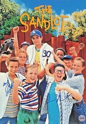 The Sandlot Cast Signed 11×17 Squints Yeah Yeah Timmy & Tommy