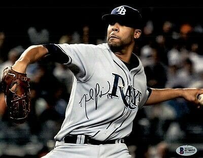 David Price Signed Autographed 8×10 Photo Beckett Tompa Bay Rays
