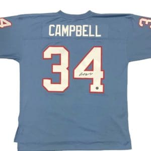 Earl Campbell Signed Houston Oilers Jersey (Fiterman Holo) All Pro