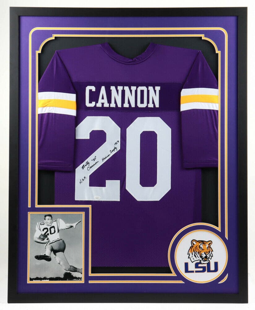 Billy Cannon Signed Autographed Framed Jersey JSA Authenticated Purple –  Fiterman Sports Group