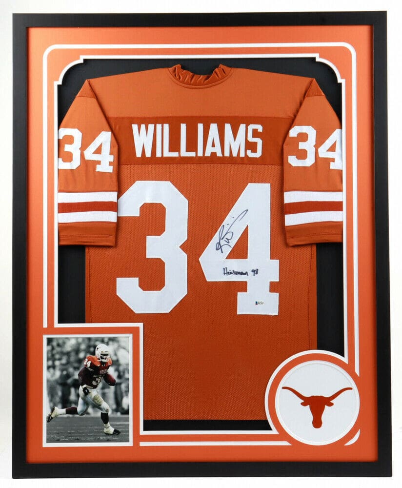 Ricky Williams Signed Autographed Framed Jersey Beckett Authenticated –  Fiterman Sports Group