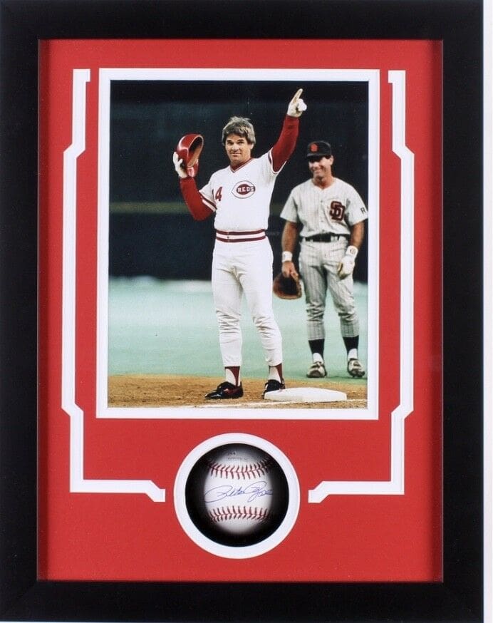 Pete Rose Signed Autographed Baseball Shadow Box Frame Pete Rose Hologram  Authen – Fiterman Sports Group