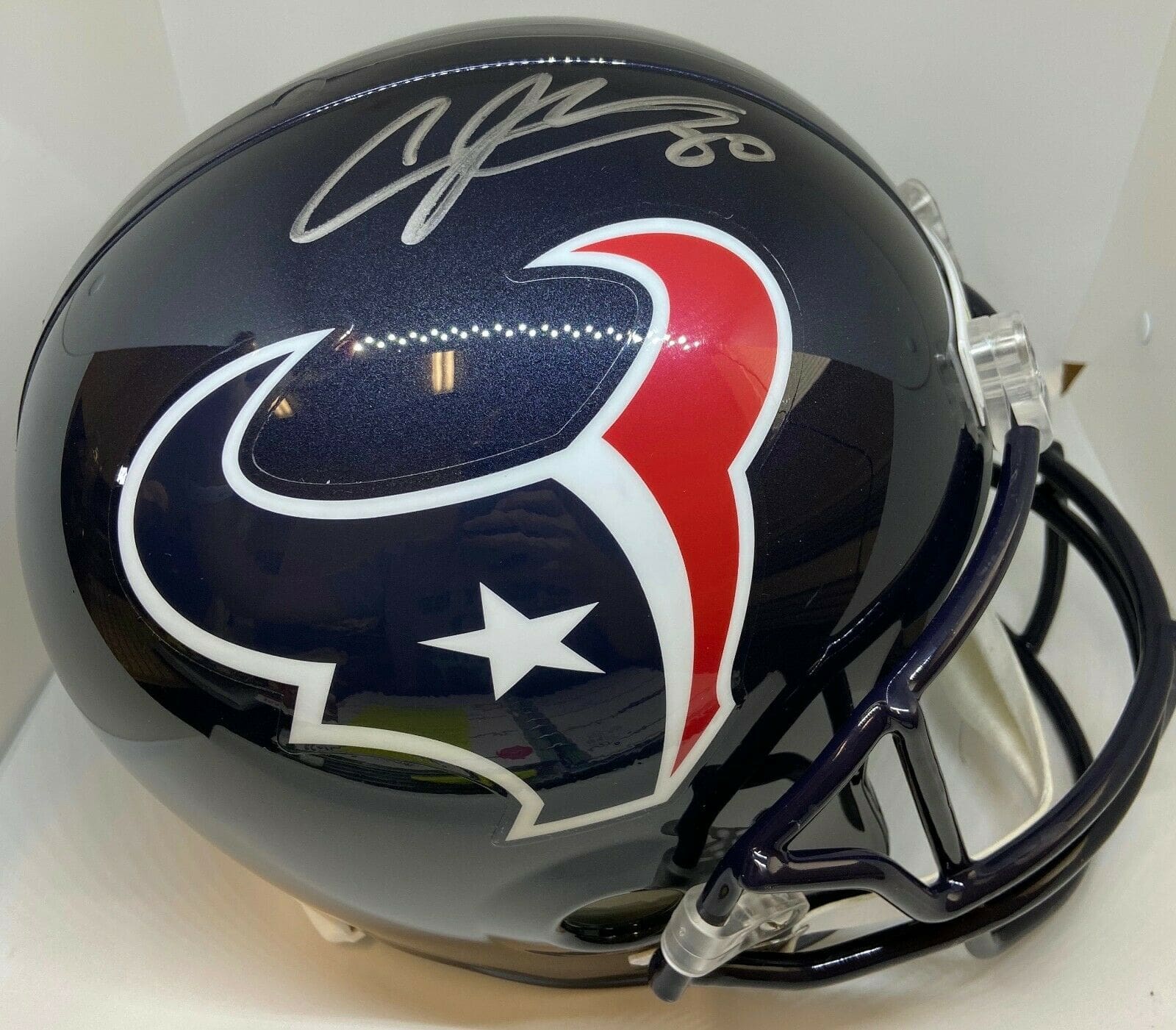 Andre Johnson Autographed Houston Texans (Blue #80) Custom Jersey - JS –  Palm Beach Autographs LLC