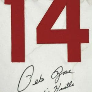 Pete Rose Signed Cincinnati Pro Style Grey Baseball Jersey (Fiterman a — RSA
