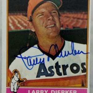 Autographed LARRY DIERKER Houston Astros 1969 Topps Card - Main