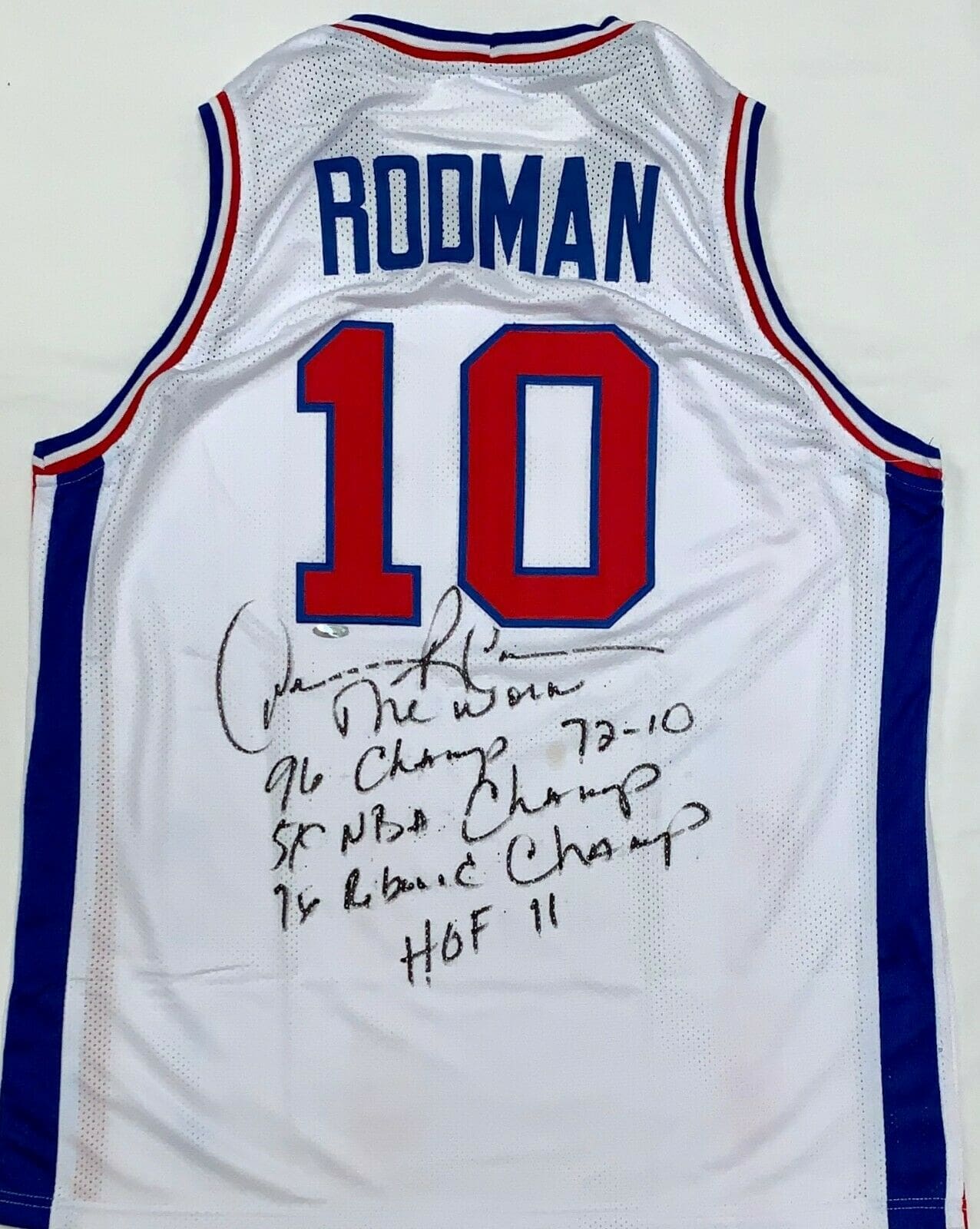 Dennis Rodman Signed Lakers 34x42 Custom Framed Jersey (TriStar