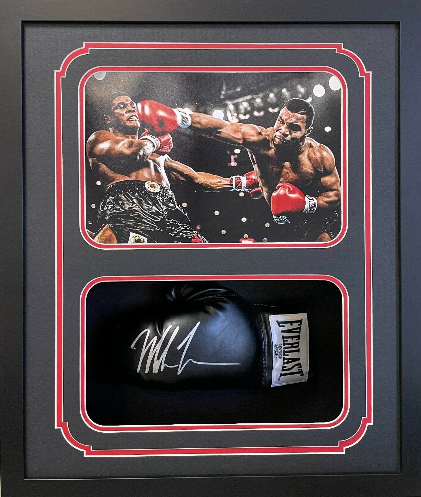 Autographed Boxing Gloves Mike Tyson Signed Black Boxing Glove Mike Tyson Exclusive Hologram Authen Left 