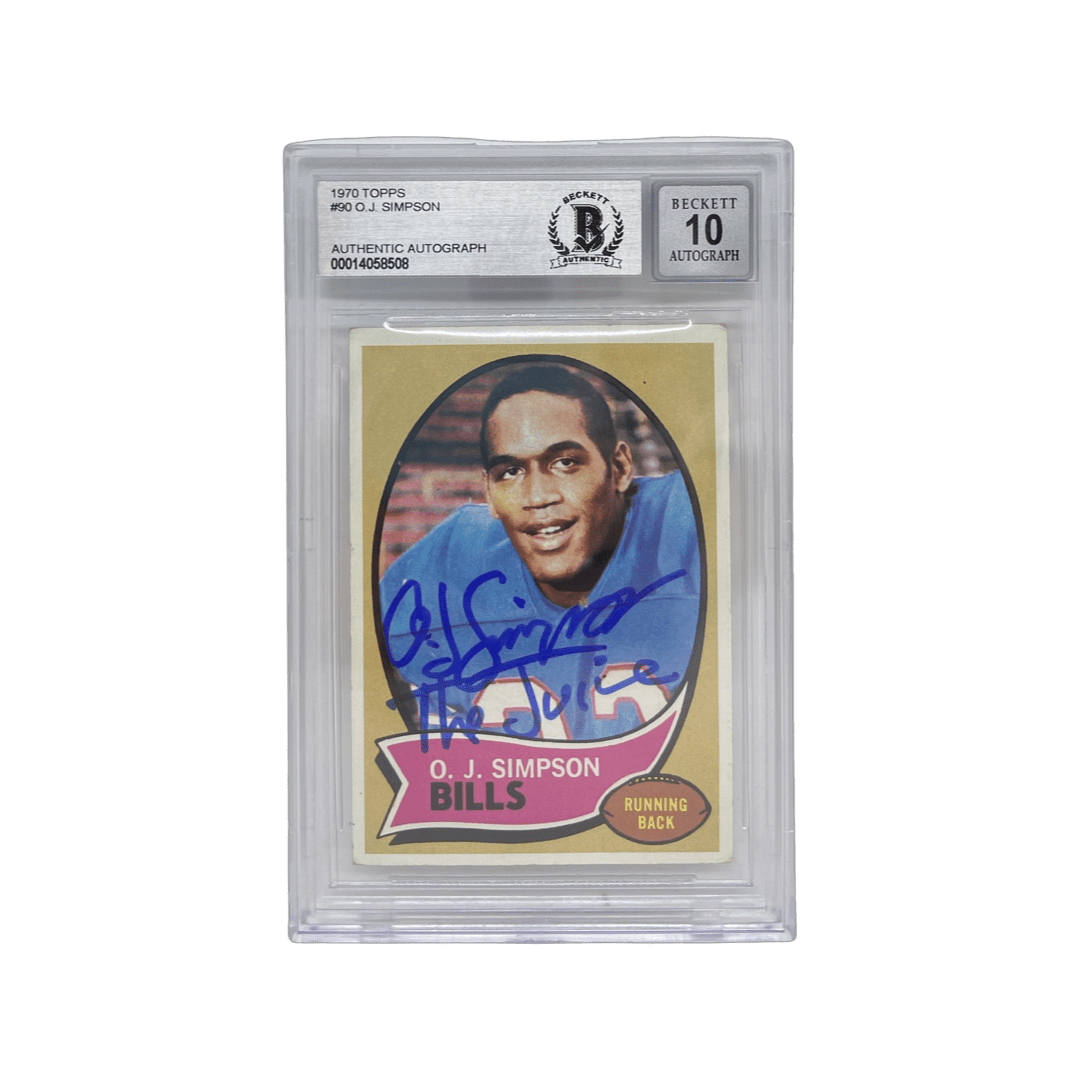 O.J. Simpson Signed 1978 Topps #400 (BAS)