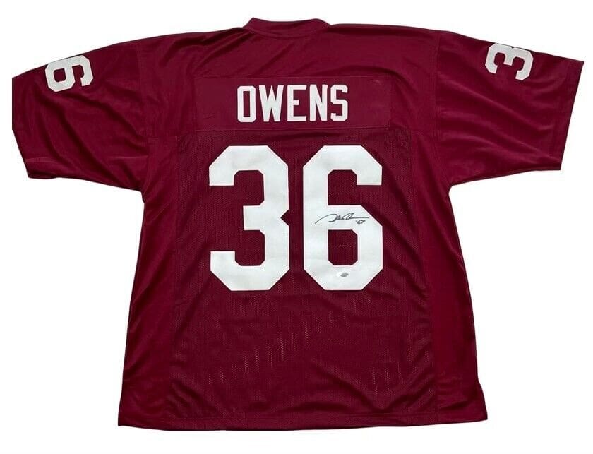 Steve Owens Signed Autographed Maroon Jersey Tri Star Authenticated –  Fiterman Sports Group