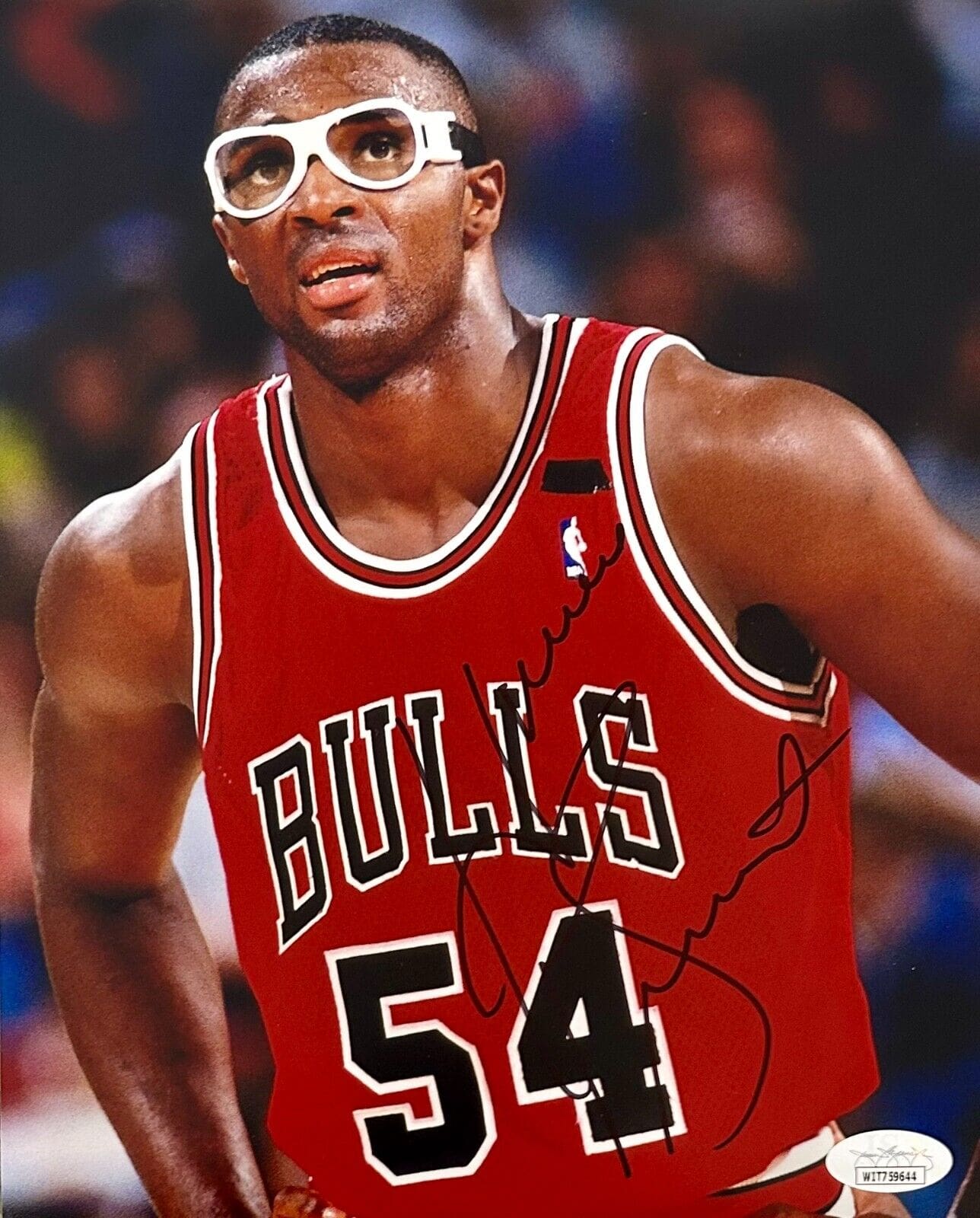 Horace Grant Signed Goggles Inscribed 4x Champ (JSA) Bulls, Magic, L –