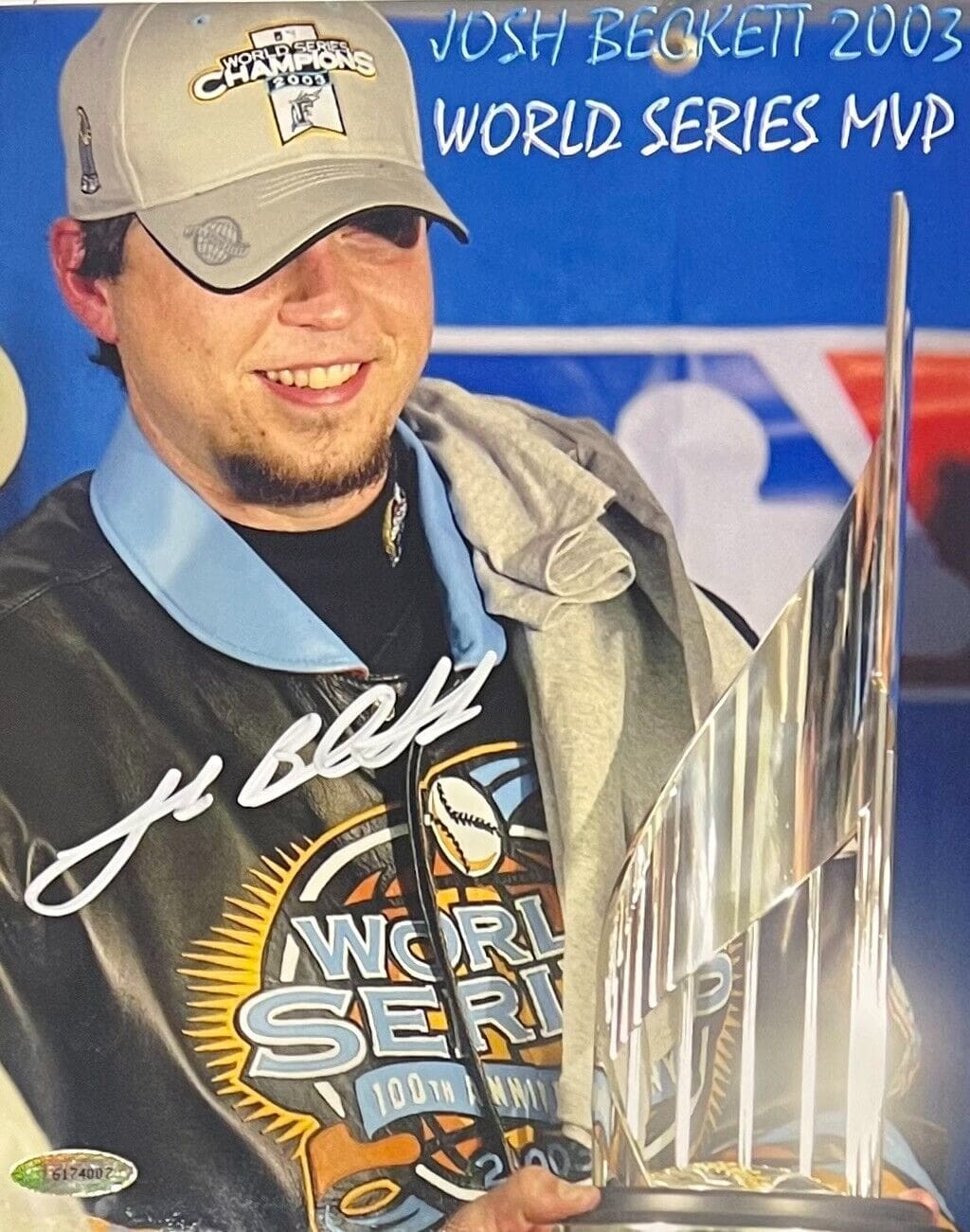 Autographed Josh Beckett Picture - 8x10 2003 World Series