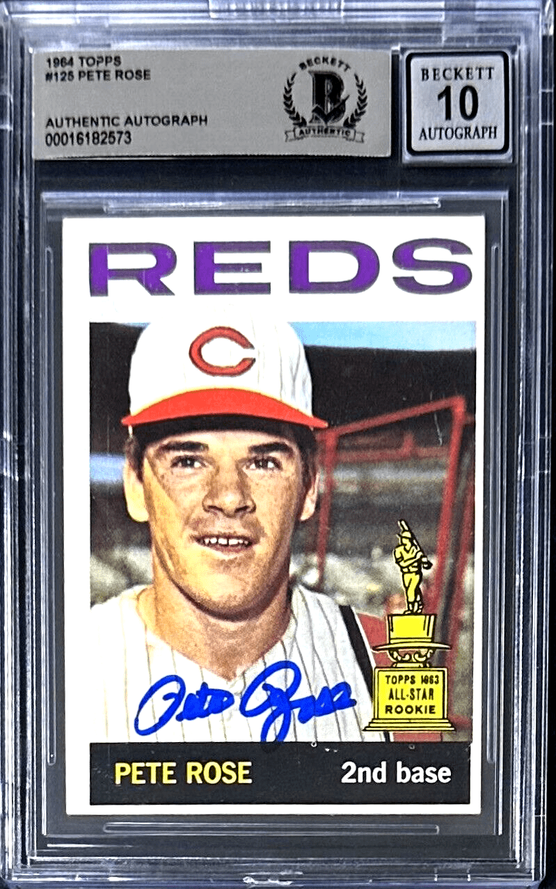 PETE ROSE 2023 Fiterman Sports Exclusive Autographed Card Becket Auto 10