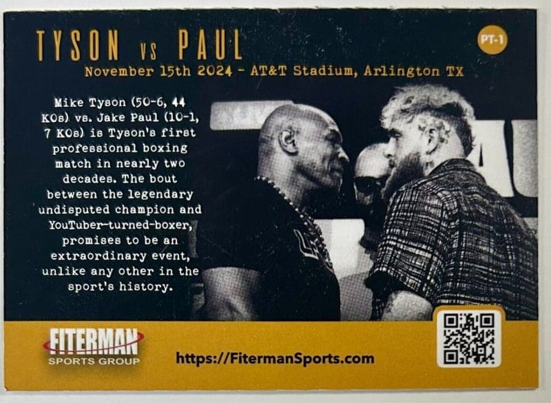 Mike Tyson vs Jake Paul Official Fight Program - Image 3