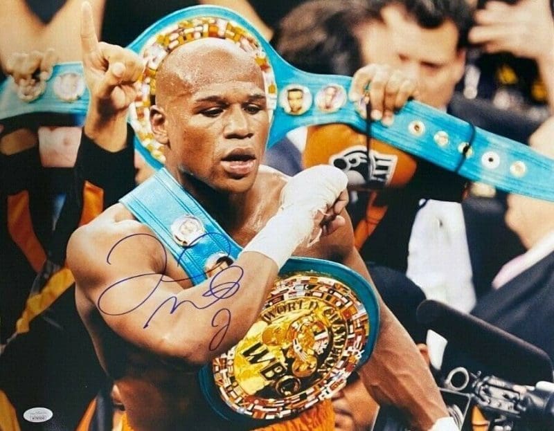 Floyd Mayweather Jr. Signed Autographed 16x20 Photo JSA Authenticated #3